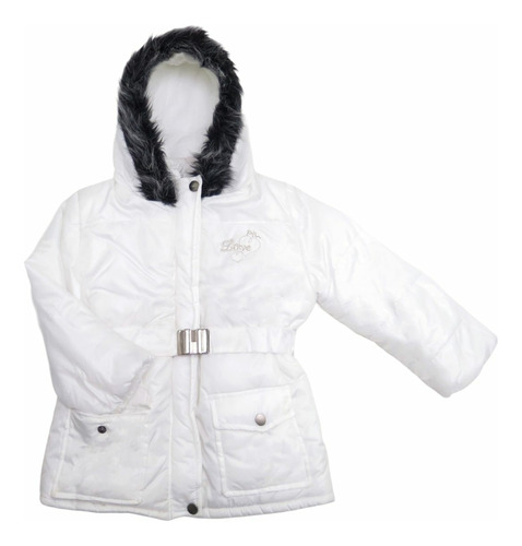 Campera Con Capucha Desmontable Y Botones Nena Children's