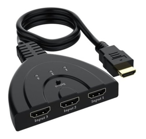 Divisor Hdmi Switch 3x1 Adaptador Cabo 3 Entradas E 1 Saída