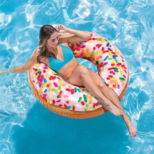 Dona Chispas Gigante Inflable Flotador Para Alberca De 1.14m