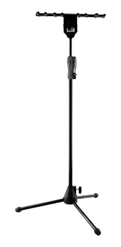 Pedestal Suporte Ibox Sm8 Expositor Para 8 Microfones Preto