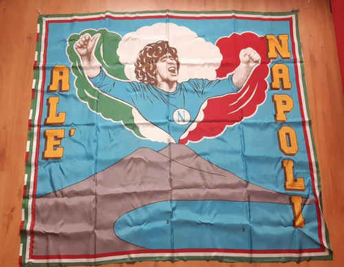 Bandera Maradona Napoles 1986 Original