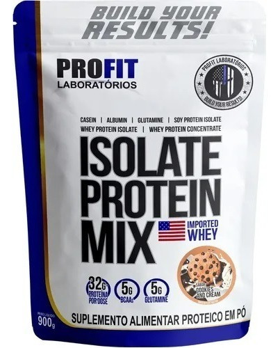 Suplemento Em Pó Profit Labs Isolate Protein Mix Whey Sabor Cookies And Cream Em Sachê De 900g