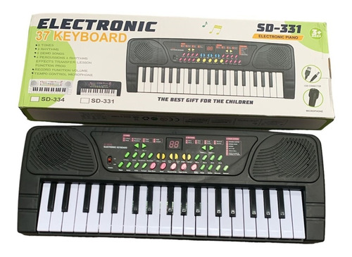 Teclado Piano Electronico 37 Teclas Con Microfono Aprendiz