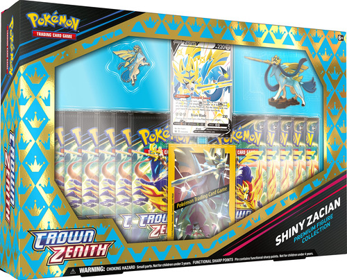 Colección De Figuras Pokemon Crown Zenith Shiny Zacian V