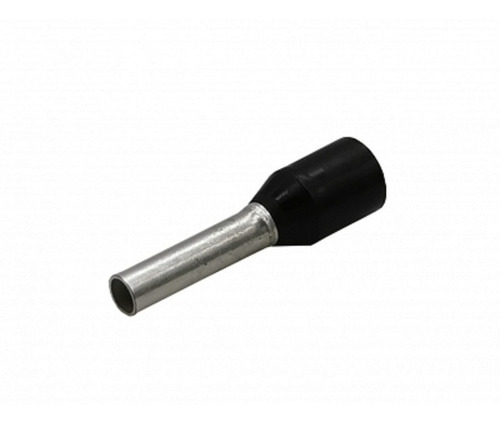 Ferrul 16 Awg , Tubular Negro (100 Pzas)