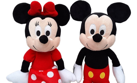 Peluche De Minnie Mouse & Mickey Mouse (Usado)
