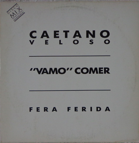 Lp Mix-caetano Veloso(vamo Comer/fera Ferida)1987-promo