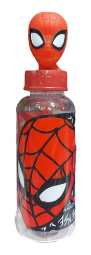 Botella Con Tapa 3d Spiderman 560 Ml Plastico Cabeza