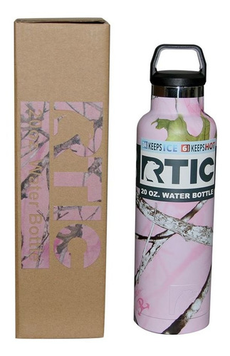 Termo / Cooler Rtic Pink Camo Con Tapa, 20 Oz