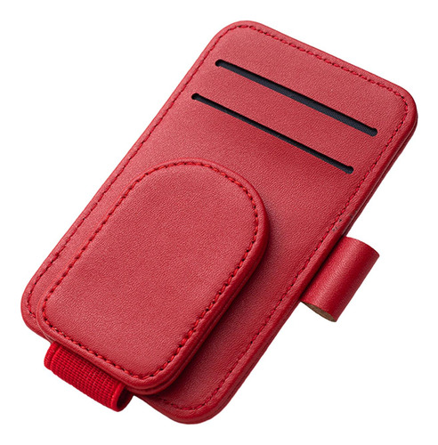 Soporte Para Gafas De Sol Para Visera De Coche, Clip Rojo