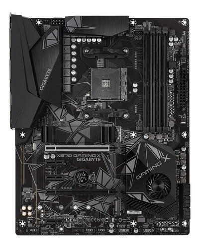 Mother Gigabyte X570 Gaming X Am4 Ryzen Ddr4 3200mhz Fh4