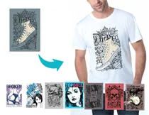 Comprar 50 Vectores Para Remeras Punk Editable - Sublimacion