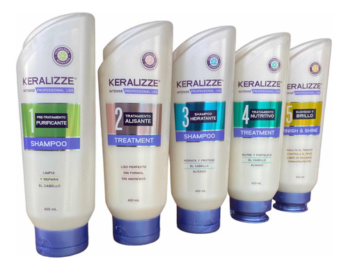 Kit X 5 Keralizze Keratina 400ml Alisado