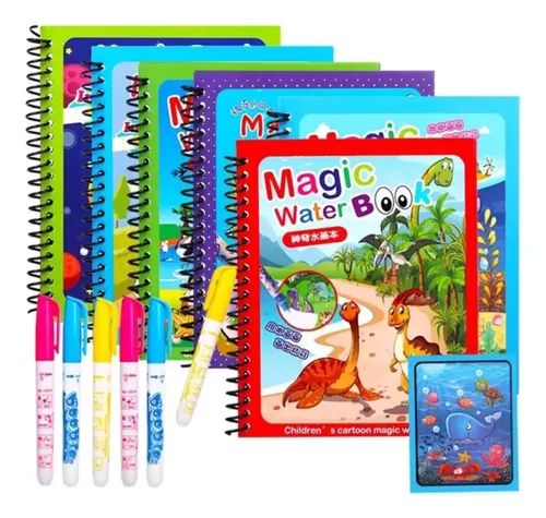 libro magico para colorear con agua niños de 1 a 7 años GENERICO libro magico para colorear con agua niños de 1 a 7 años GENERICO