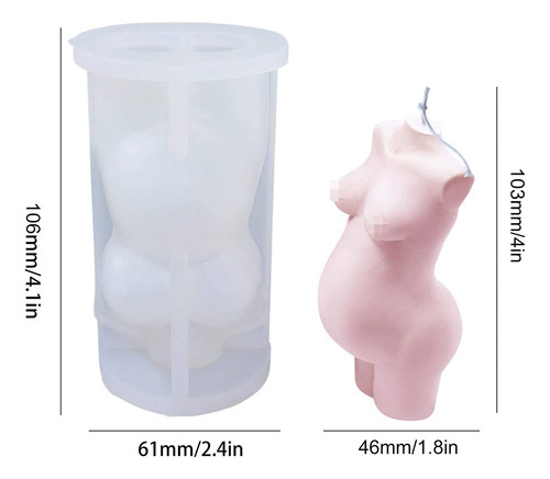 Molde De Silicona Para Velas Corporales De Varios Colores Pa