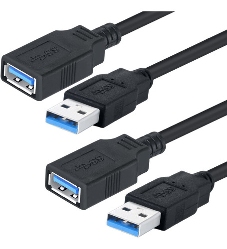 Pasow   paquete De 2 cable De Extension Usb 3.0 supersp