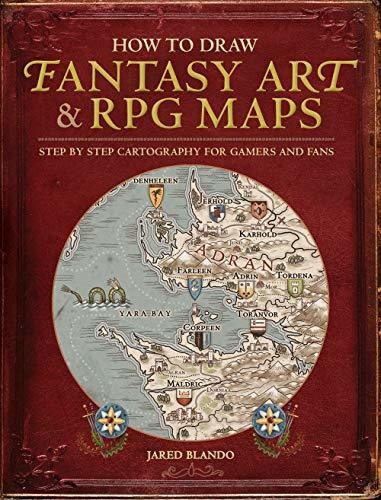 Book : How To Draw Fantasy Art And Rpg Maps Step By Step...