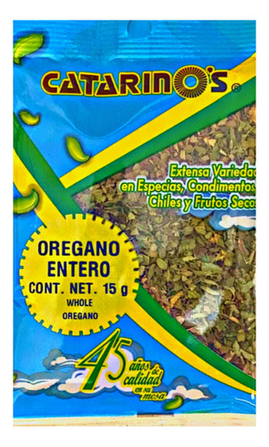 Orégano Entero Catarinos Especias Condimentos