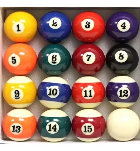 Bolas de sinuca bilhar snooker numeradas 16 peças western 