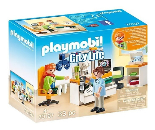 Figura Armable Playmobil City Life Oftalmólogo Con 33 Piezas