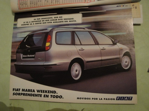 Publicidad Fiat Marea Weekend Año 1998