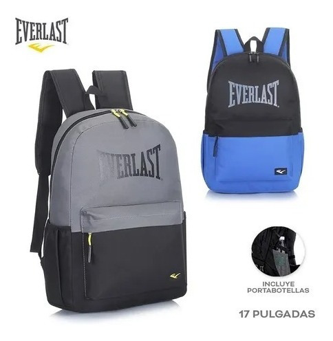 Imagen 2 de 4 de Mochila Urbana Porta Notebook Everlast Deportiva Antirrobo
