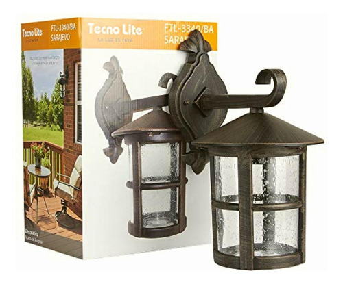 Farol De Exterior, Color Bronce Antiguo Tecnolite