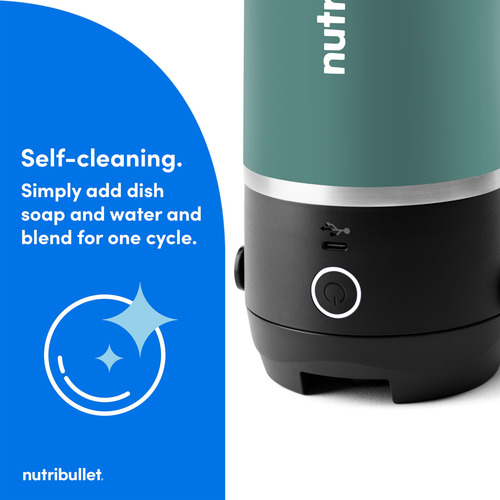Licuadora Portátil Nutribullet Flip Con Vaso Aislante 350 Ml