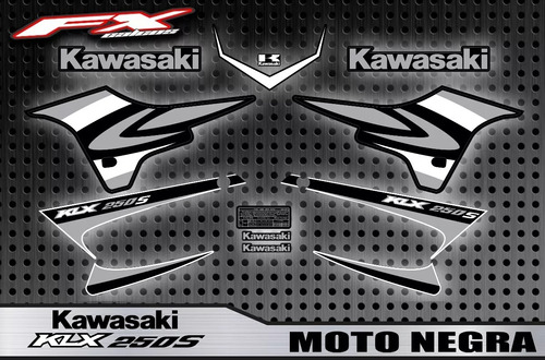 Calcos Opcionales Kawasaki Klx 250s 2011 Fxcalcos2