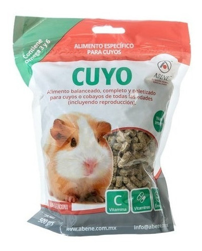 Abene Específico P/cuyo 1 Kg Completo Peletizado Vitamina C 