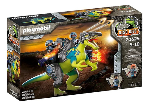 Juego Playmobil Dino Rise Spinosaurus Doble Poder De Defensa Cantidad de piezas 46