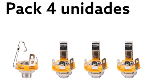 Conector Jack 1/4 Mono Hembra Para Chasis