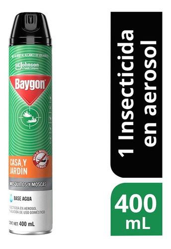 Insecticida En Aerosol Baygon Casa Y Jardín 400ml