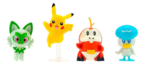 Pokémon Pikachu Sprigatito Fuecoco Quaxly +tarjeta De Regalo