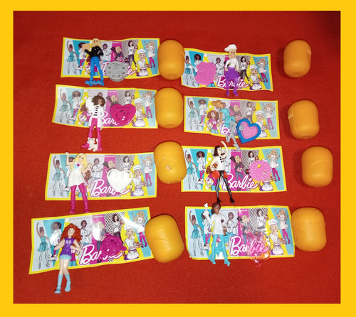 Barbie Kinder Sorpresa 8 Figuras Set Completo Original (Usado)