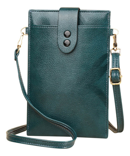 Bolsos Sencillos Para Mujer, Mini Teléfono Móvil De Cuero, B