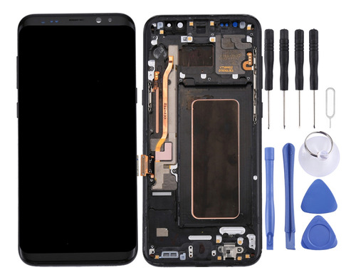 A Pantalla Lcd Original Negra Con Marco For Galaxy S8+/g955