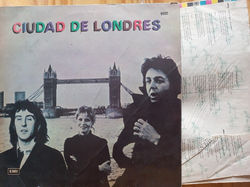 Wings - Ciudad De Londres - Lp Vinilo - Vg+insert