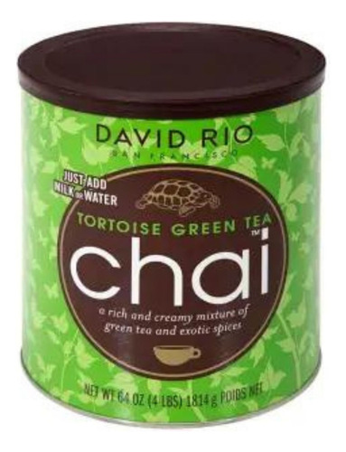 Té Verde Tortuga Con Especias Chai David Rio 1.8 Kg
