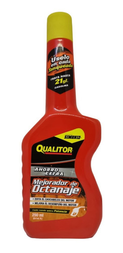 Aditivo Gasolina Octanaje Qualitor Mejorador Simoniz 250ml