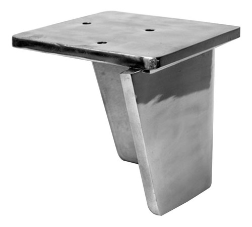 Pata De Aluminio Modelo Cerrada Para Sillón Mueble Mesa