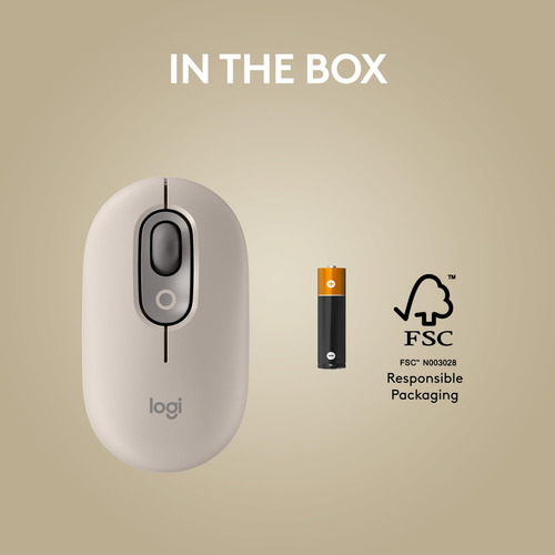 Mouse Sem Fio Logitech Pop Com Emojis Personalizáveis - Mist