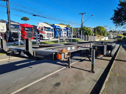 Imagem 2 de 15 de Carreta Guerra Porta Container 4 Pinos Ls Ano 2012