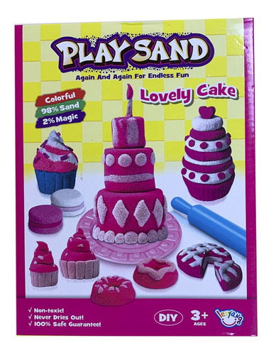 Arena Magica Play Sand Tortas Con Accesorios Full