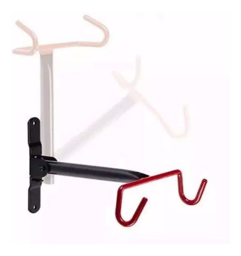 Imagem 4 de 5 de Suporte De Parede Retrátil Bike Elleven Preto/ Vermelho