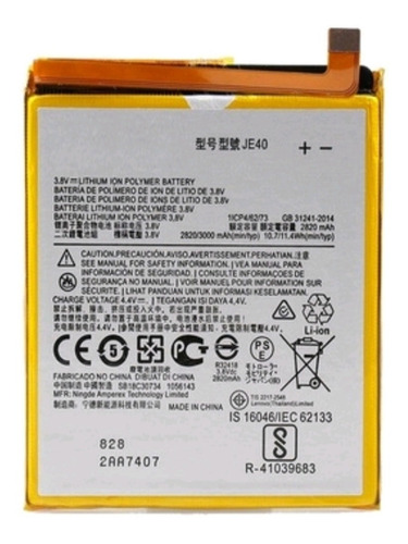 Batería Pila Para Teléfono Motorola Moto One Je40 