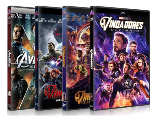 Dvd Coleção: Os Vingadores ( 4 Filmes )