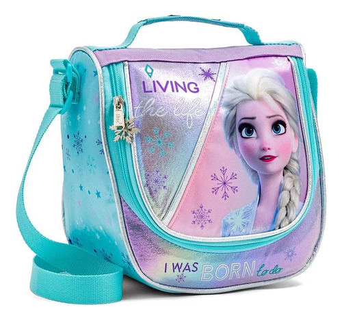 Lonchera Térmica Escolar Disney Marvel Lunch Niño Niña Color Turquesa Frozen Elsa