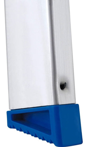 Escalera De Aluminio Tijera 7 Escalones Mor Plegable 5105 Base Antideslizante, Traba De Seguridad. Ultimo Escalon Como Plataforma Y Soporte De Aluminio Para Sujetarse