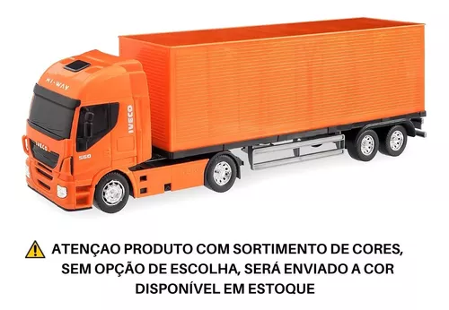 Caminhao Brinquedo Iveco S Way Hi Way Bau Dolly 9 Eixo Carga